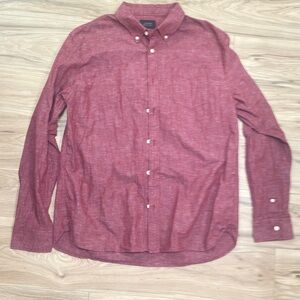 Jachs New York Red Button-Up Shirt Lg.